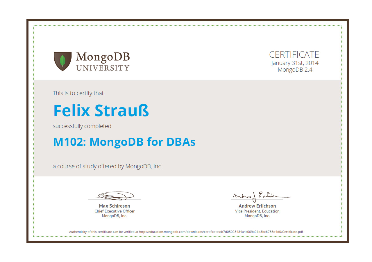 M102: MongoDB for DBAs